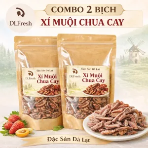 Xí Muội Chua Cay DLFresh Túi 250g – Ô Mai Chua Cay Đặc Sản Đà Lạt