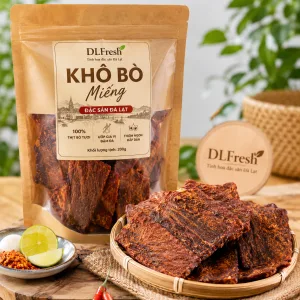 Khô Bò Miếng DLFresh 200g – Đặc Sản Đà Lạt Mềm Dai Đậm Vị