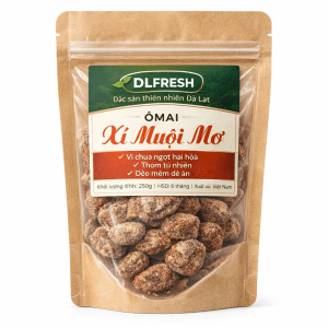 Xí Muội Mơ DLFresh 250g – Ô Mai Mơ Chua Ngọt Đậm Đà Đặc Sản Đà Lạt
