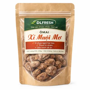 Xí Muội Mơ DLFresh 250g – Ô Mai Mơ Chua Ngọt Đậm Đà Đặc Sản Đà Lạt
