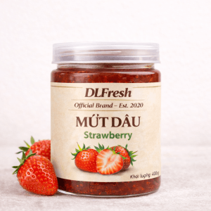 Mứt Dâu Tây DLFRESH Dâu Tây Nguyên Quả 400GR