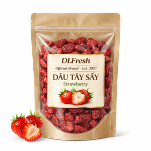 DÂU TÂY SẤY DLFRESH Thích Hợp Ăn Kiêng Giảm Cân 200g