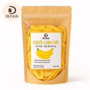 Chuối Sấy Giòn DLFresh 250g | Chuối Sấy Giòn Tự Nhiên Đặc Sản Đà Lạt