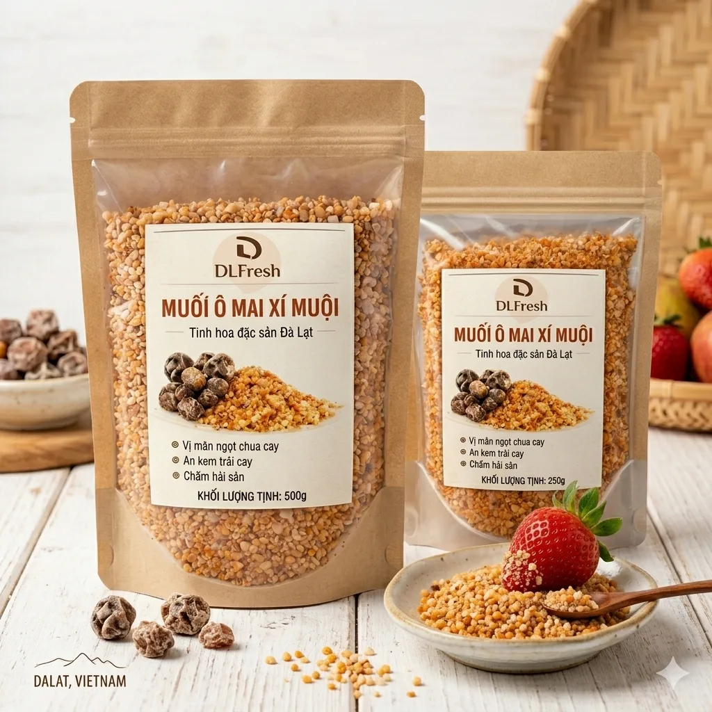 Muối Xí Muội DLFresh Túi 500g | Muối Chấm Trái Cây Đặc Sản Đà Lạt - Ảnh 4