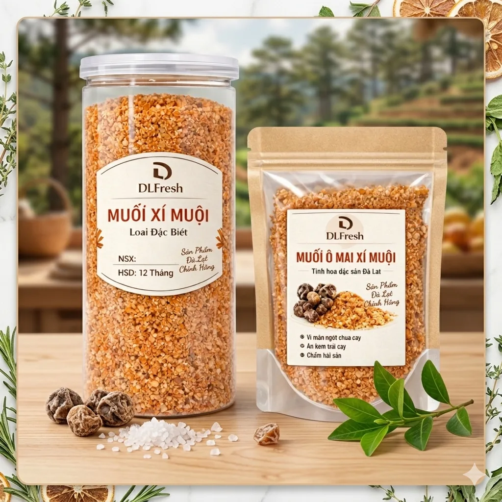 Muối Xí Muội DLFresh Túi 500g | Muối Chấm Trái Cây Đặc Sản Đà Lạt - Ảnh 5