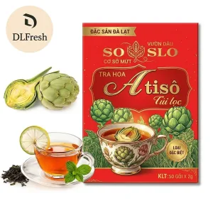 Trà Atiso Túi Lọc DLFresh Hộp 50 Tép – Hương Vị Atiso Đà Lạt Thanh Dịu