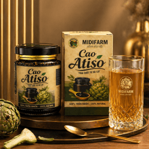 Cao Atiso MidiFarm Hũ Thủy Tinh 150g – Cao Atiso Đà Lạt Chính Hãng | DLFresh