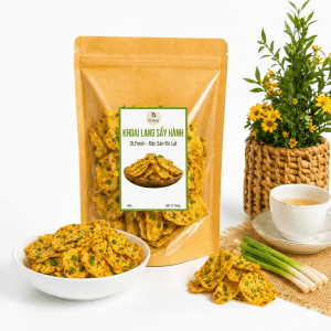 Khoai lang sấy mắm hành DLFresh khoai lang sấy giòn 200g