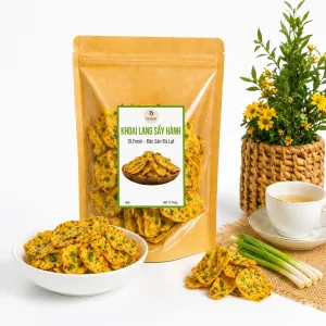Khoai lang sấy mắm hành DLFresh khoai lang sấy giòn 200g