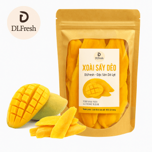Xoài Sấy Dẻo DLFresh Đặc Sản Đà Lạt Túi 500g