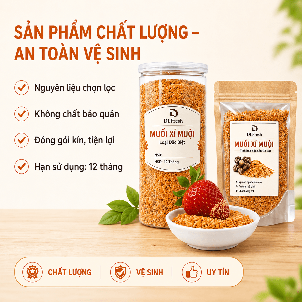 Muối Xí Muội DLFresh 250g – Muối Chấm Trái Cây Đặc Sản Đà Lạt - Ảnh 3