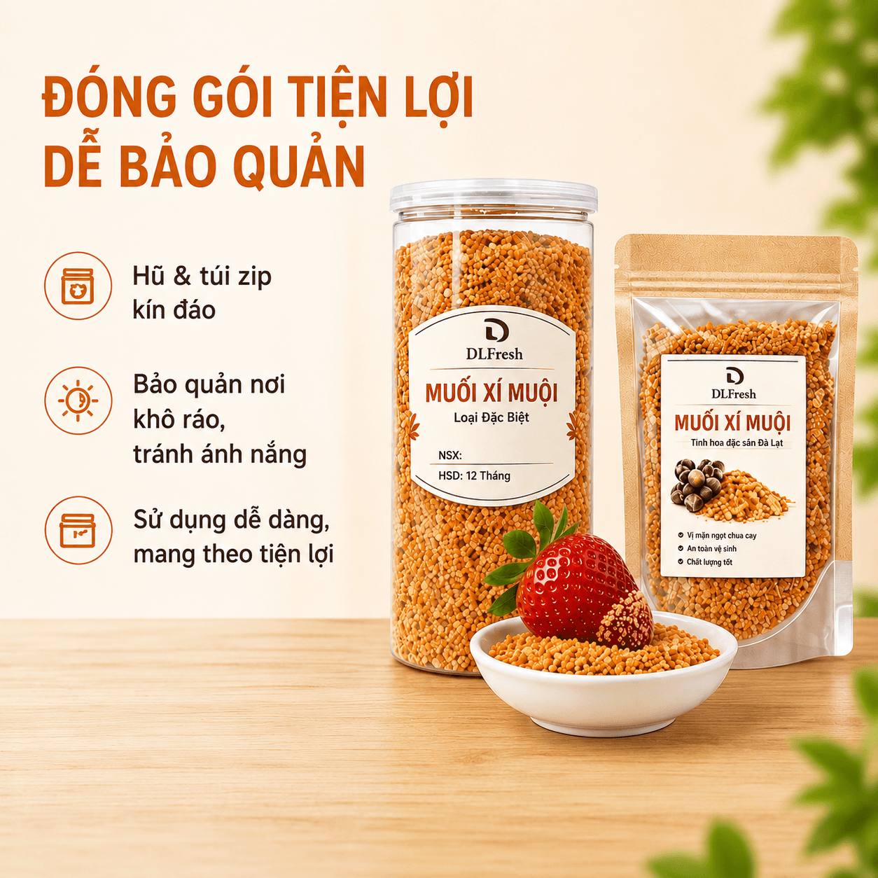 Muối Xí Muội DLFresh 250g – Muối Chấm Trái Cây Đặc Sản Đà Lạt - Ảnh 4
